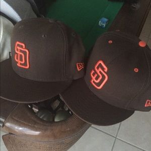 San Diego Padres new era hats 7-1/2 brown